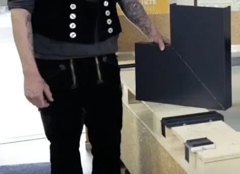 Verkürzter Halter für Haltersystem Stegitech Solidfit Eckmontage