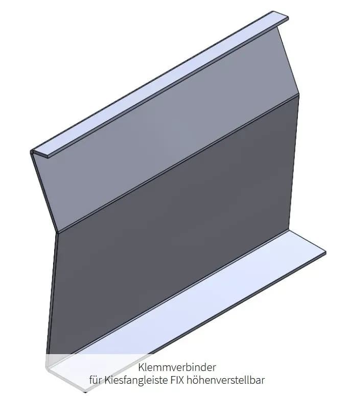 Verbinder für BRIEL Kiesfangleiste FIX höhenverstellbar 70-120 mm