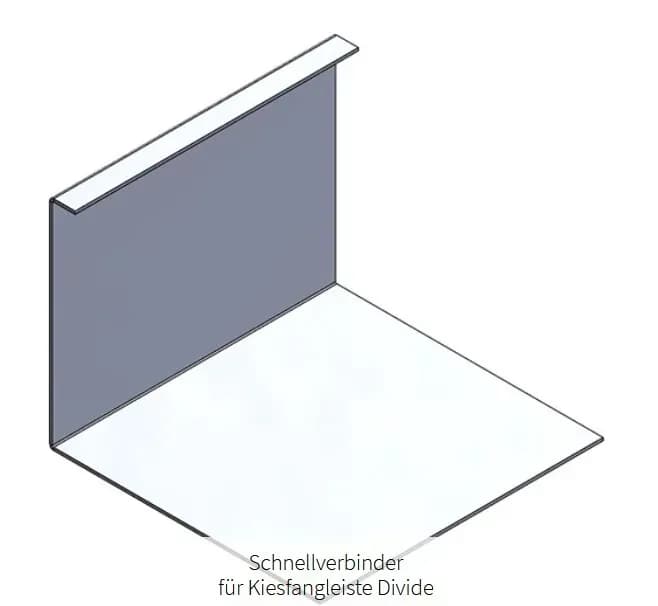 Schnellverbinder für BRIEL Kiesfangleiste Divide 60-120 mm