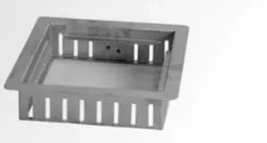 Edelstahl Kiesrahmen mit Aufsetzrahmen eckig höhenverstellbar