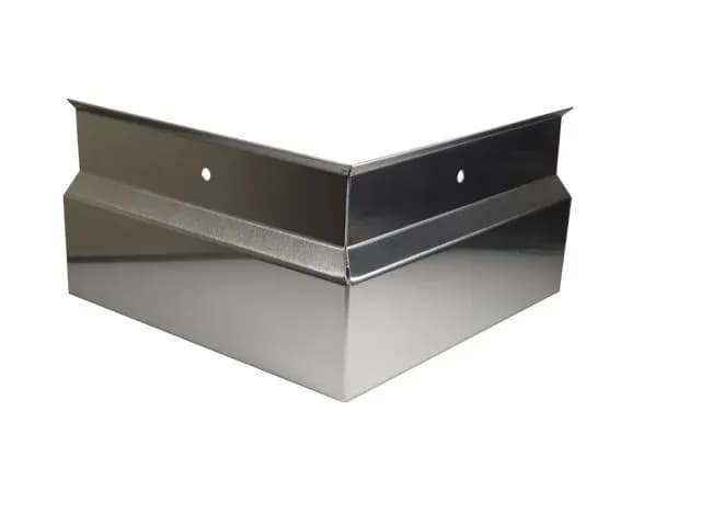 BRIEL Außenecke 90° Trittschutzprofil einteilig Blendenhöhe 100-300 mm